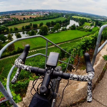 fantastische Aussicht auf den Neckar