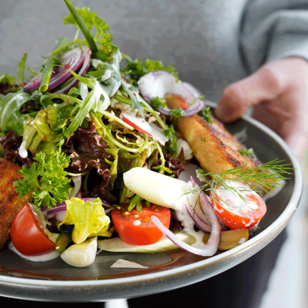 Salat in Gärtners Restaurant