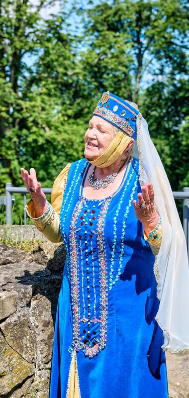 Burg Steinsberg in Sinsheim Weiler, Baden-Württemberg, Deutschland
