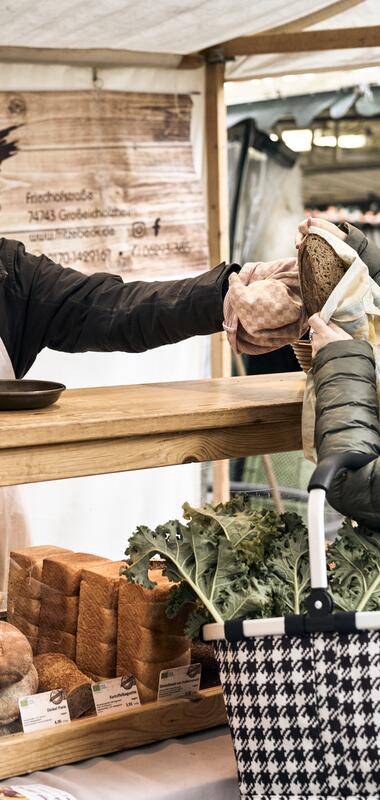 Fachwerk, Mosbach Odenwald, Baden-Württemberg, Deutschland