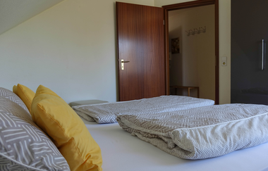 Schlafzimmer mit Doppelbett | © Neckar-Zaber-Tourismus e.V.