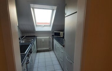 Küche im Dachgeschoss | © Touristikgemeinschaft Hohenlohe e. V. | Ferienwohnung Schindler