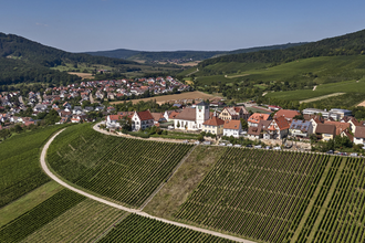 Luftbild von Sachsenheim im Sommer | © Kraichgau-Stromberg Tourismus e.V.