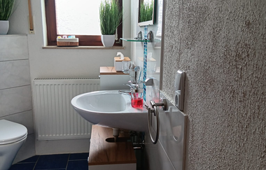 Badezimmer Hofmann's Ferienwohnung | © Hofmanns leckeres Eis vom Bauernhof