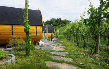 Außenansicht der Schlaffässer | © Neckar-Zaber-Tourismus e.V.