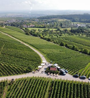 Weinausschankhütte nahe dem Steinbruch Näser | HeilbronnerLand | © Weingärtner Cleebronn-Güglingen