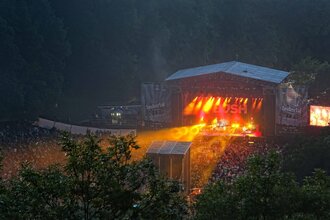 Das Taubertal Openair Festival auf der Eiswiese unterhalb von Rothenburg ob der Tauber | © Rothenburg Tourismus Service, W. Pfitzinger