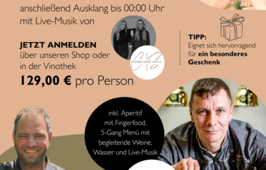 WALKING DINNER – Genussrundgang durchs Weingut – im Weingut Klenert