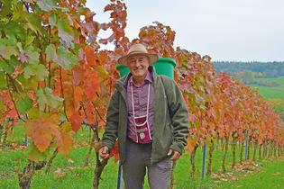 Helmut Fischer und sein historischer Blick in den Weinberg
