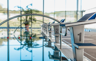 AQUAtoll Sportbad - Detailansicht Startblock | © Stadt Neckarsulm