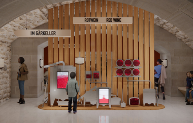 Modellbild der geplanten Ausstellung in der Deutschen Weinwelt | Brackenheim | © Deutsche Weinwelt