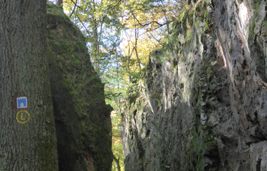 Die Spatschlucht im Weiten Tal bei Schriesheim | © Landratsamt Rhein-Neckar-Kreis