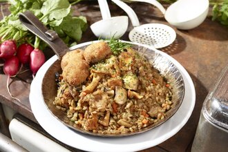 Grünkern-Risotto mit Pilzen / Odenwald | © Touristikgemeinschaft Odenwald e.V.