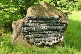 Fundort "Homo heidelbergensis" im Naturschutzgebiet Sandgrube am Grafenrain in Mauer | © Landratsamt Rhein-Neckar-Kreis