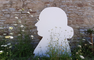 Hölderlin Silhouette im Scherenschnitt | Lauffen am Neckar | © Neckar-Zaber-Tourismus e.V.