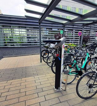 RadSERVICE-Punkt Klinikum Crailsheim | © Hohenlohe + Schwäbisch Hall Tourismus e. V.