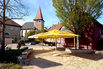 Blick auf Terrasse des Milchhäusle in Brackenheim-Haberschlacht | © Milchhäusle Verein