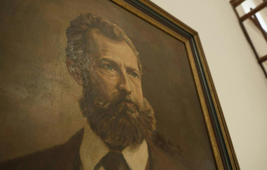 Ein Gemälde von Ottmar Mergenthaler