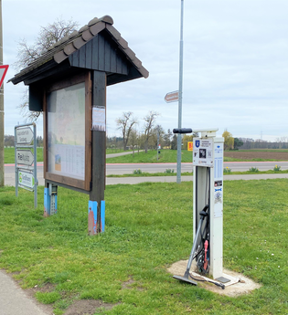 Radservicestation am Ortsende | © Landratsamt RNK