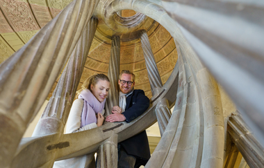 Wendeltreppe mit offener Spindel | © Björn Hänssler