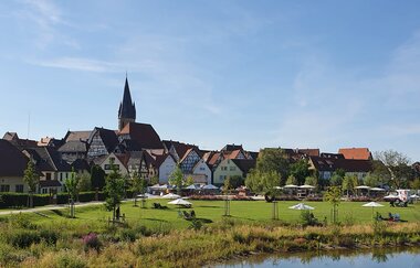 Wasserspielplatz im Weiherpark Eppingen | © Stadt Eppingen