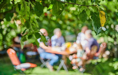 Blick in den Garten des Winzercafé Neipperg | Brackenheim | Garten | © Neckar-Zaber-Tourismus e.V.