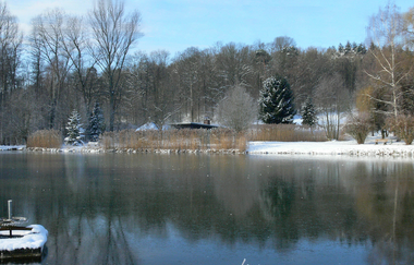 Winterbild vom Erlensee | © Land der 1000 Hügel - Kraichgau-Stromberg