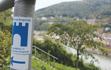 Bergsträßer Burgensteig - Etappe 9: von Dossenheim nach Heidelberg | © TSB