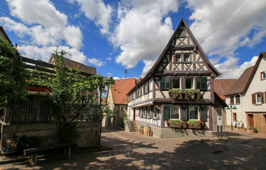 Weinstube Sonne | historische Altstadt Lauffen am Neckar | HeilbronnerLand | © Stadtverwaltung Lauffen am Neckar